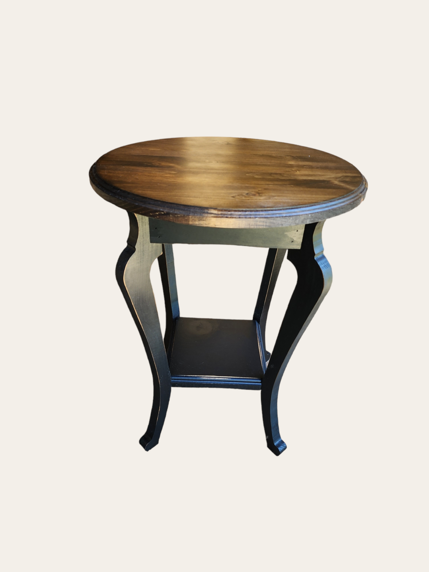 Rustic Round Accent Table, Wooden Side Table, Farmhouse Furniture, Rustic Decor, Living Room Table