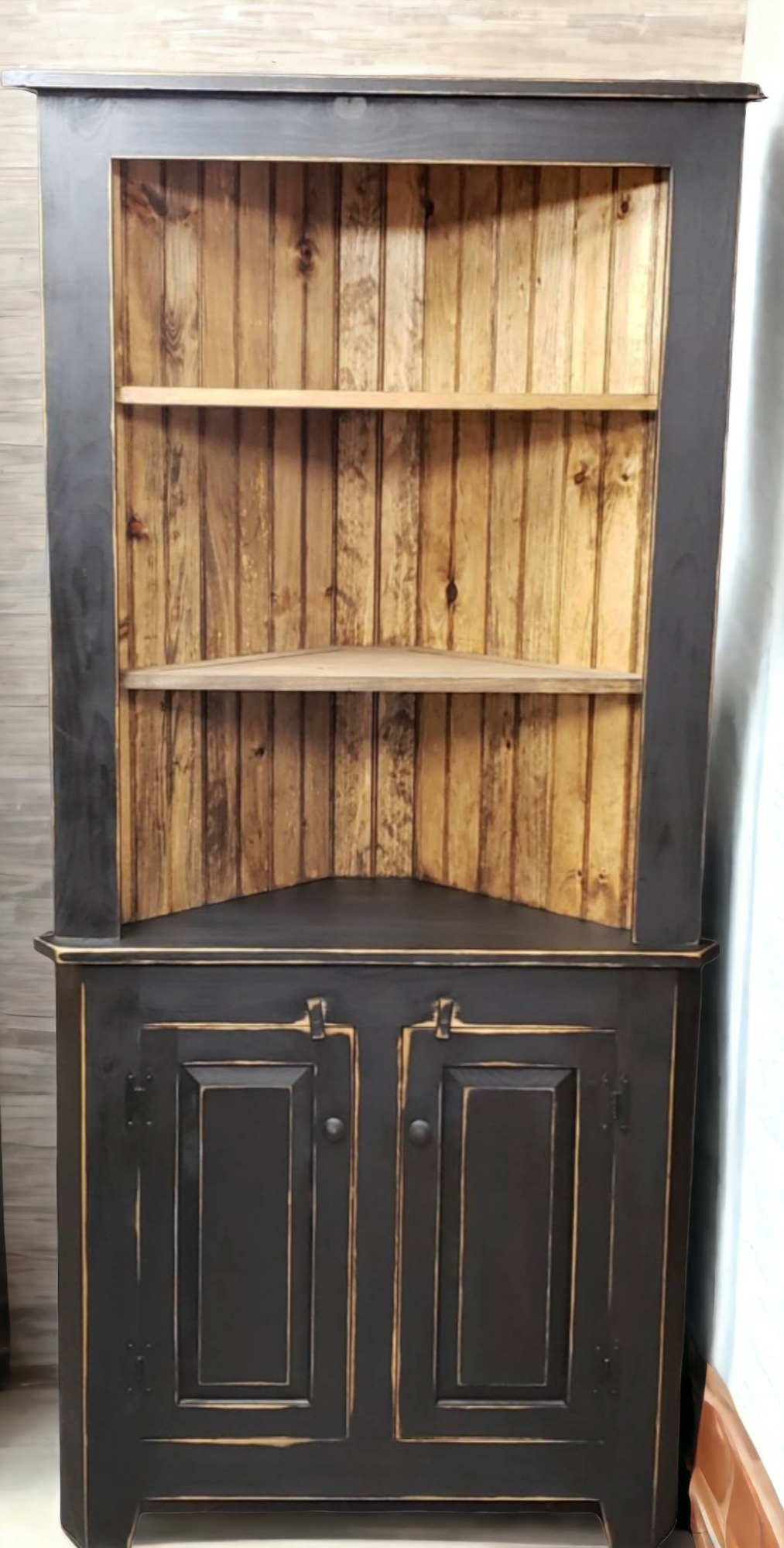 Farmhouse corner online cupboard