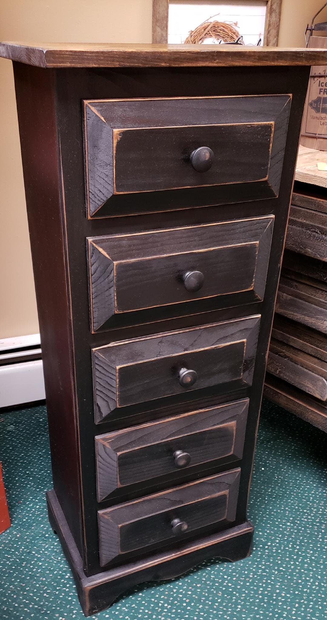 Rustic Lingerie Chest, Handmade Wooden Storage Organizer, Farmhouse Bedroom Decor, Vintage-inspired Gift