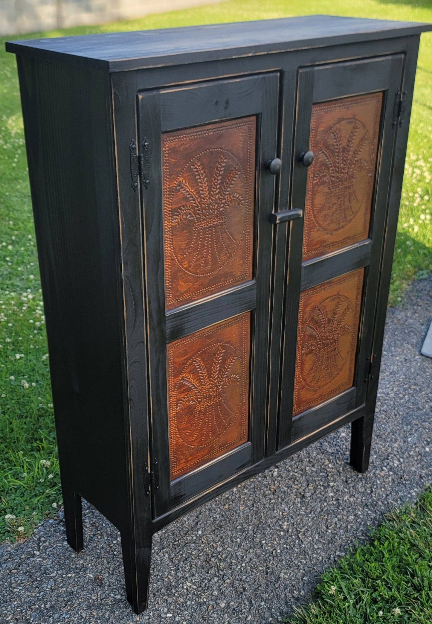 Primitive pie safe cabinet Rustic cupboard
