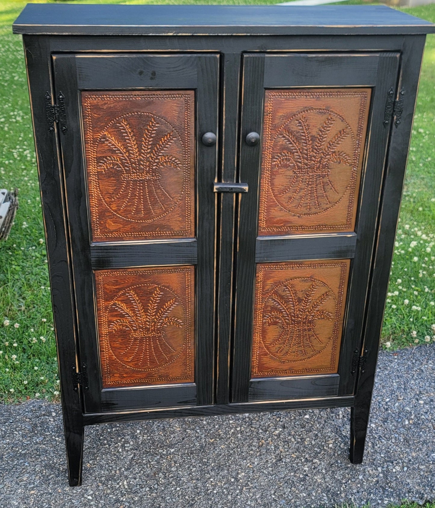 Primitive pie safe cabinet Rustic cupboard