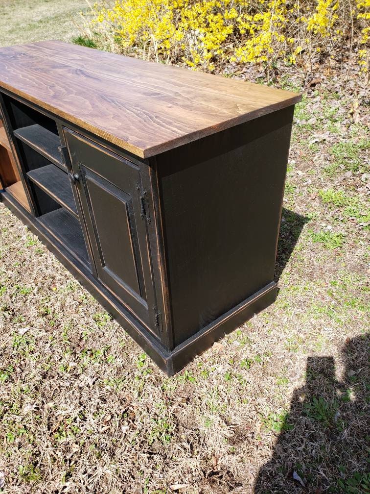 Rustic TV stand, entertainment console, TV cabinet