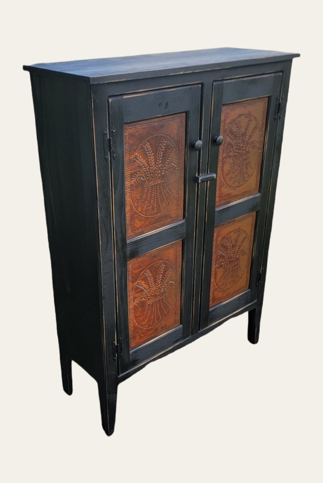 Primitive pie safe cabinet Rustic cupboard