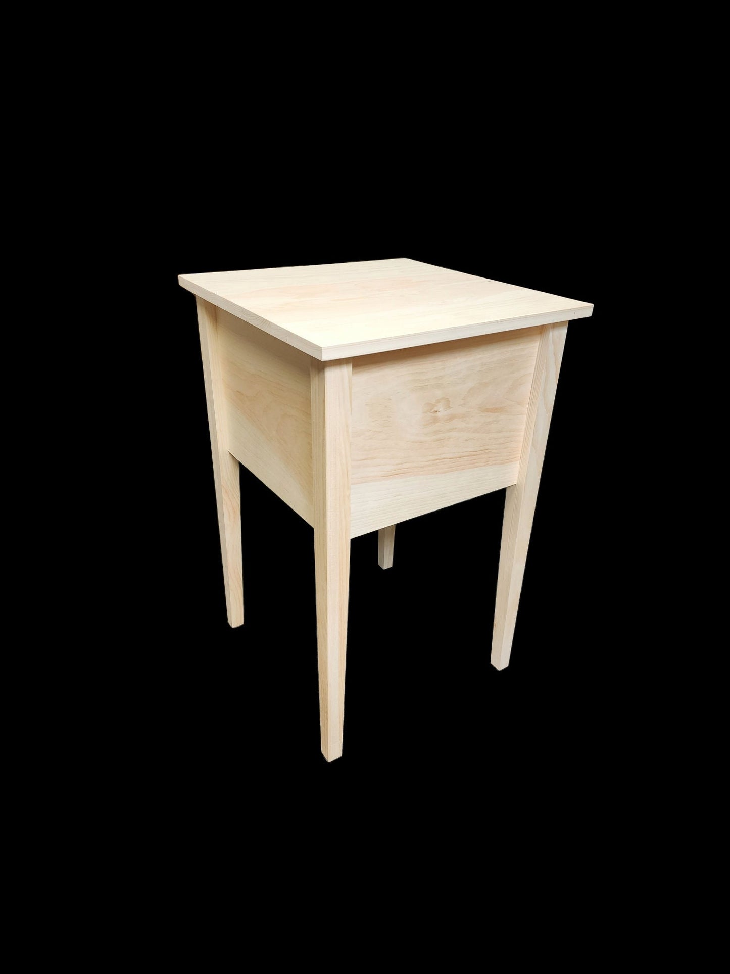 Unfinished pine end table Primitive end tables Handmade furniture