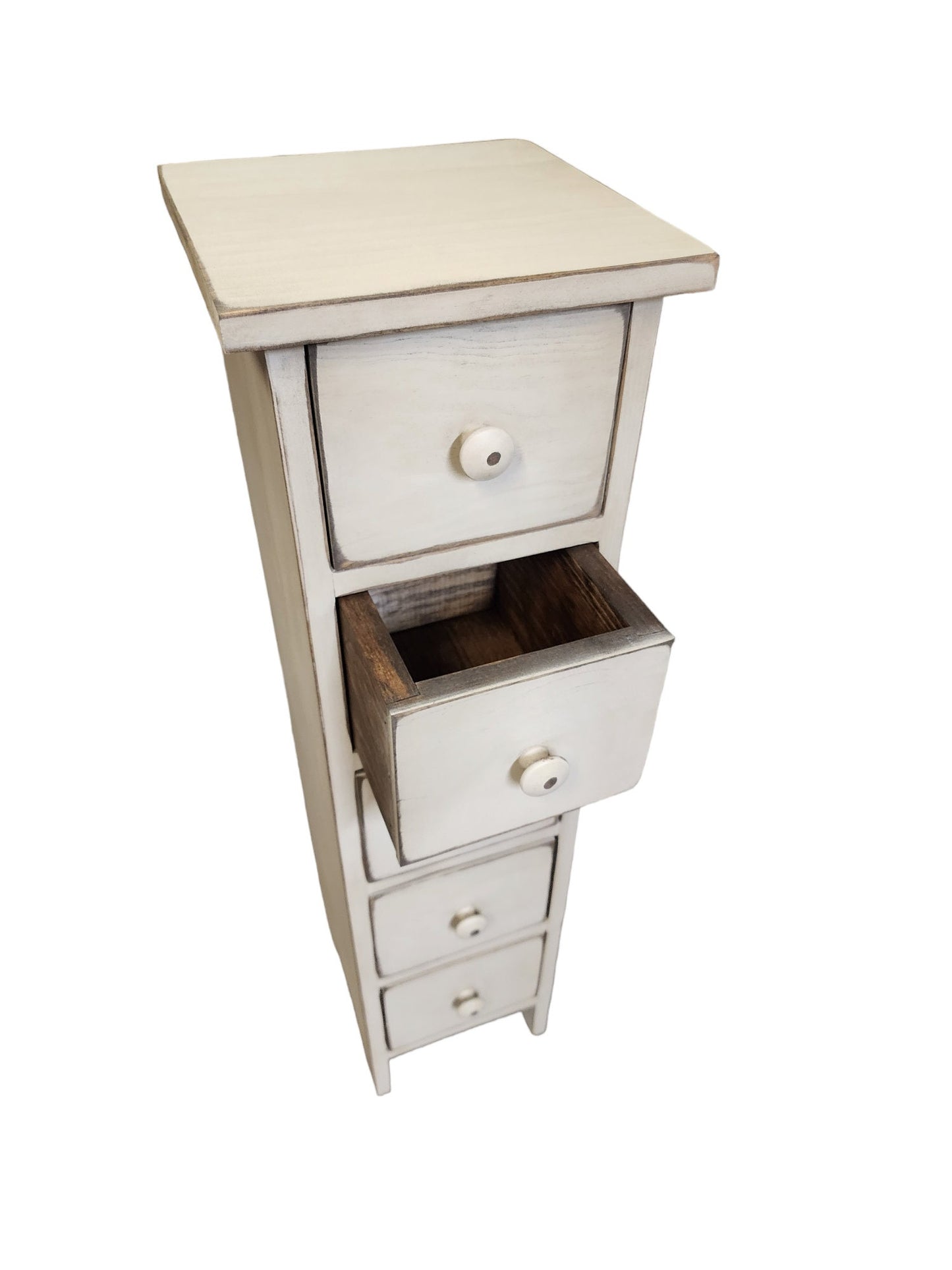 Rustic candle stand / primitive cabinet with drawers / handmade stand with drawers