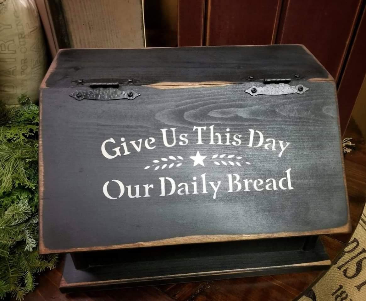 Rustic bread box Small bread box Christianfredricks handmade