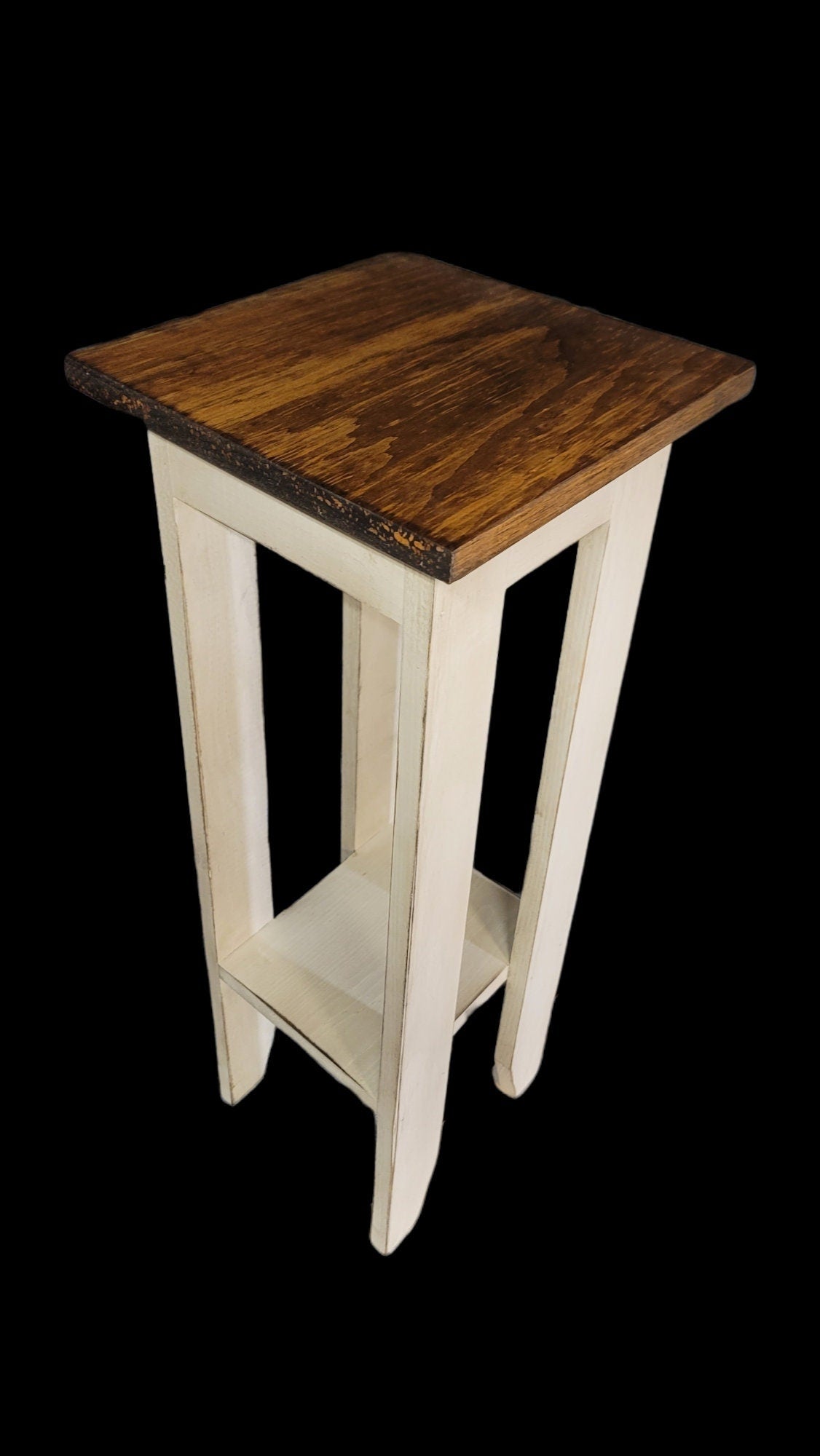 Rustic plant stand accent table