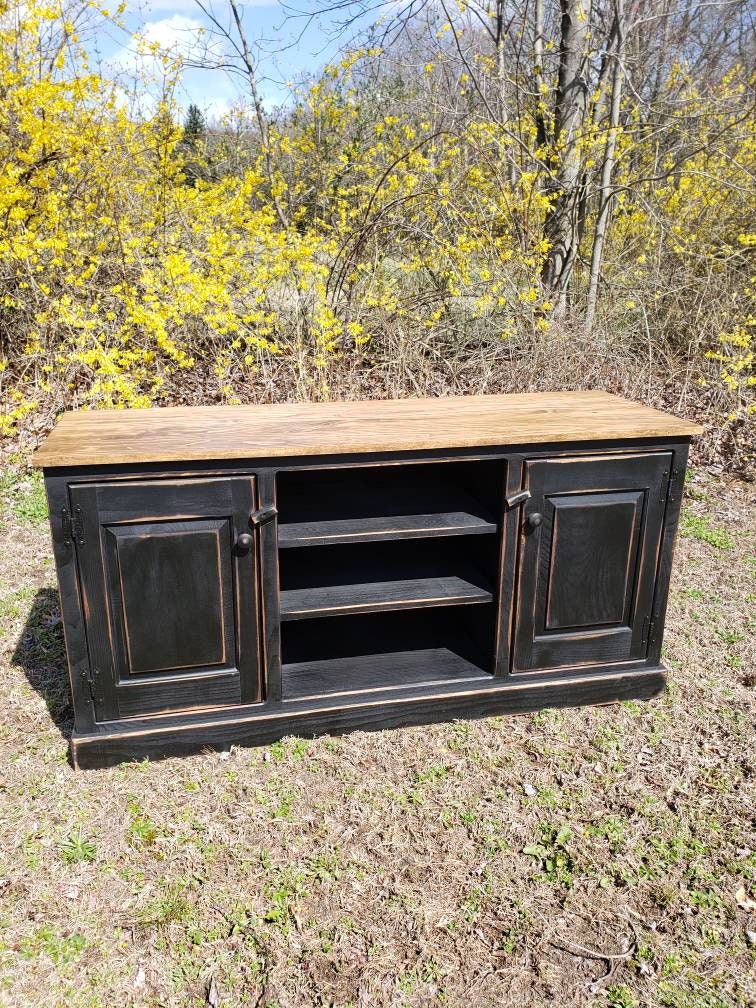 Rustic TV stand, entertainment console, TV cabinet