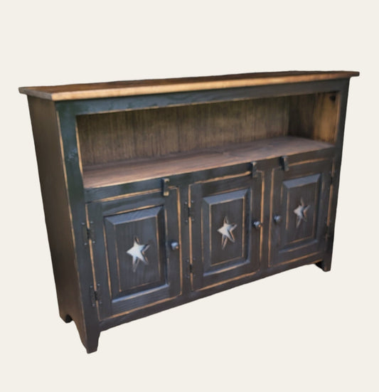 rustic entertainment cabinet / farmhouse style tv stand / Primitive sofa cabinet